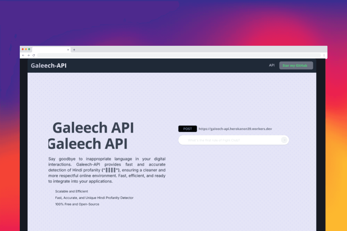Galeech API